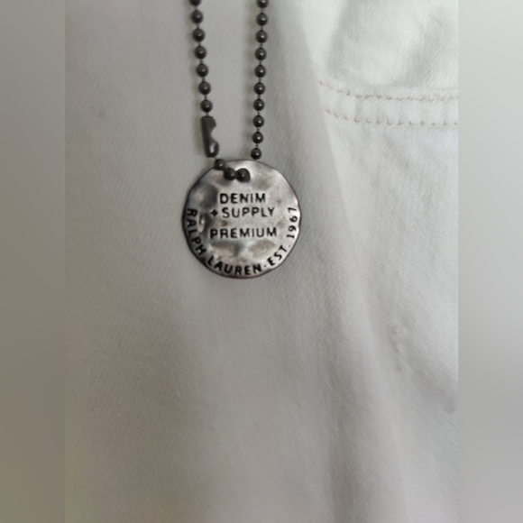 Ralph Lauren Denim Supply Distressed White Mid Rise Jeans Size 30 NWOT - Picture 5 of 7